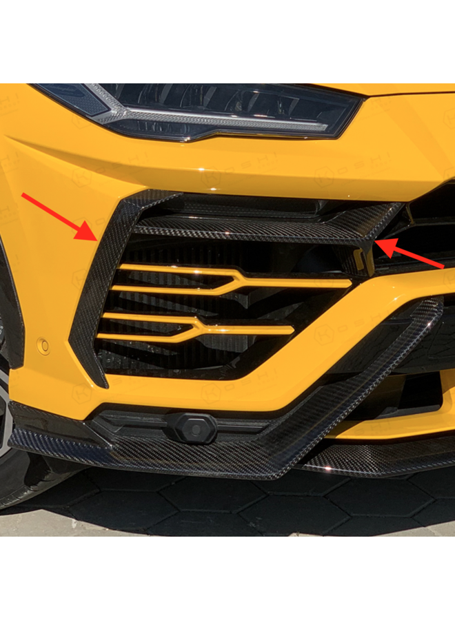 Lamborghini Urus canard insert front bumper