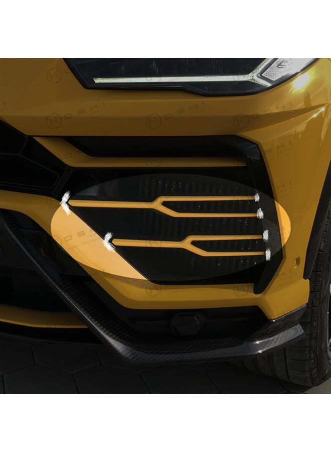 Inserções de pára-choques de carbono Lamborghini Urus