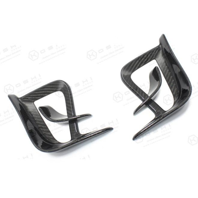 Fiat 500 595 Abarth carbon front bumper air intake canard