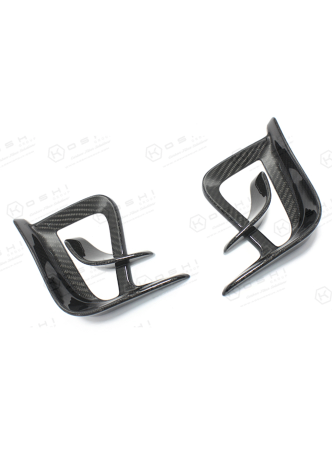 Fiat 500 595 Abarth carbon voorbumper luchtinlaat canard