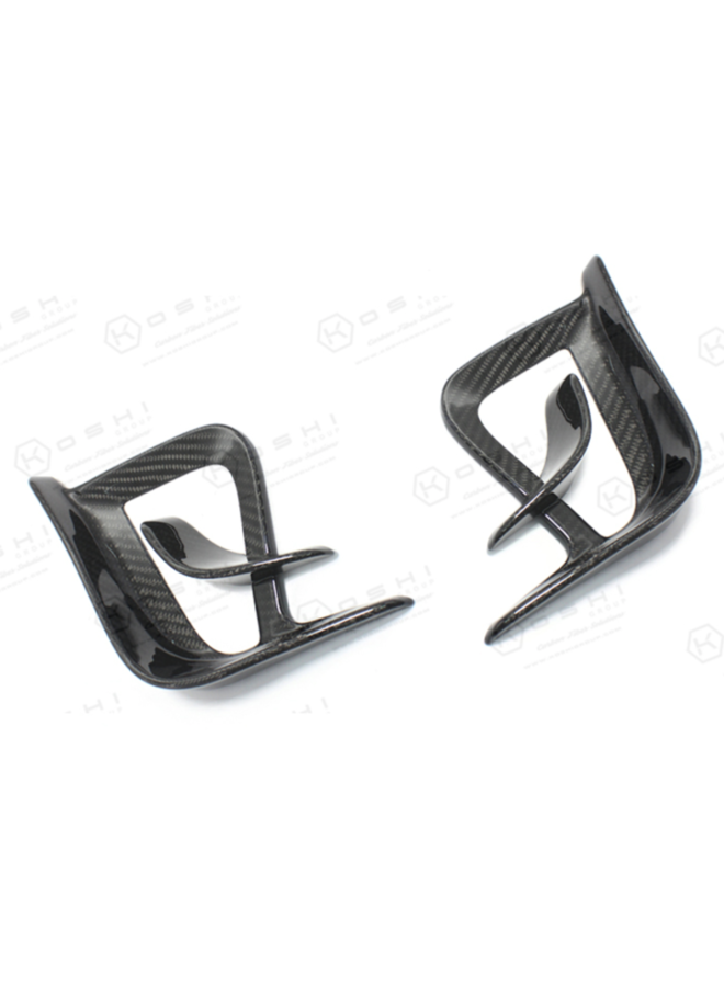 Fiat 500 595 Abarth carbon front bumper air intake canard