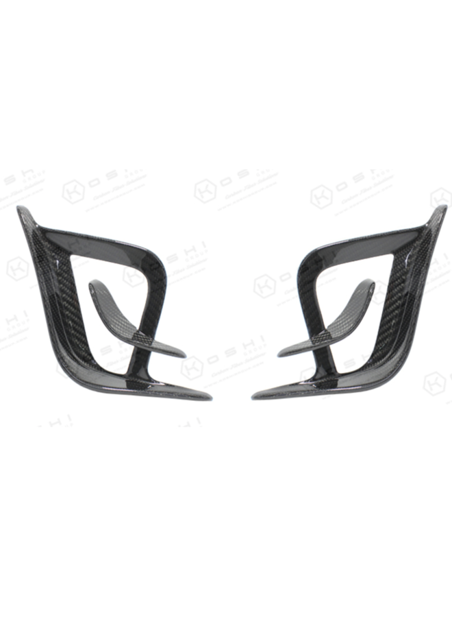 Fiat 500 595 Abarth carbon front bumper air intake canard