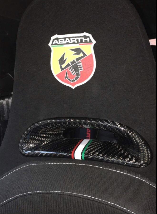 Fiat 500 595 Abarth carbon headrest insert