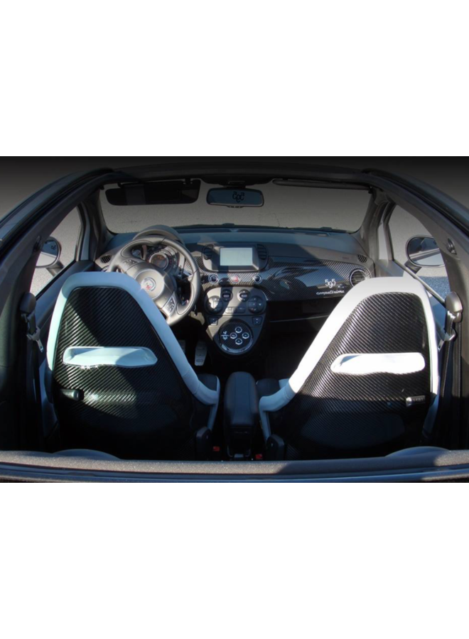 Coprisedili in carbonio Fiat 500 595 Abarth
