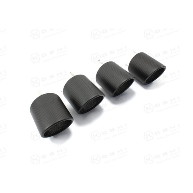 Puntas de escape de carbono para Alfa Romeo Giulia Stelvio QV