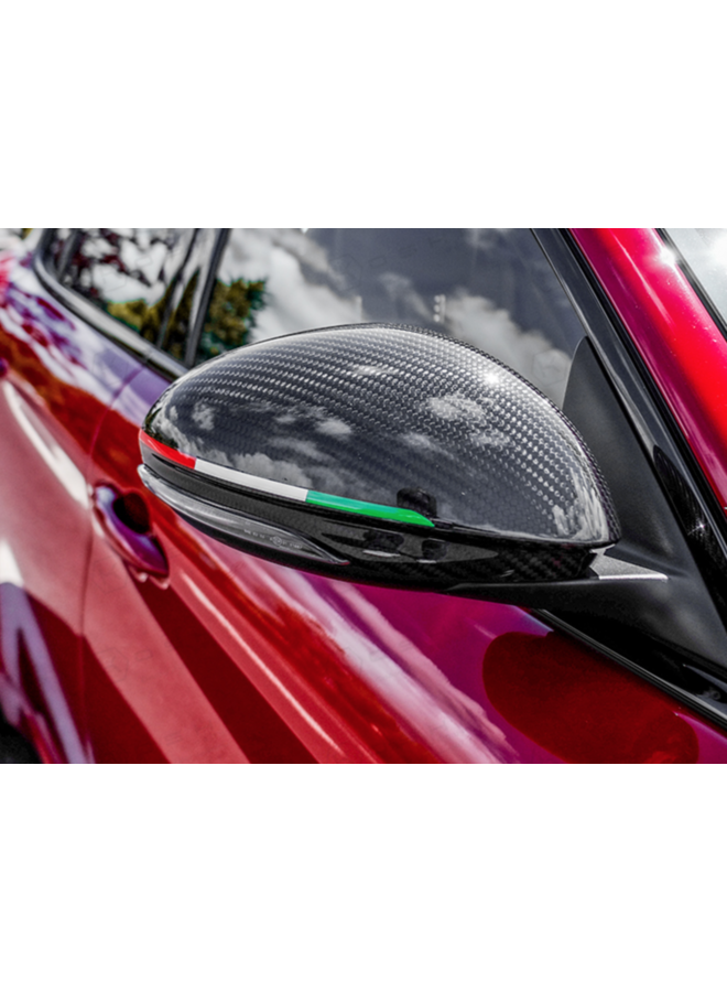 coperture specchietti in carbonio Alfa Romeo Giulia