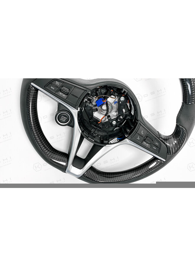 Alfa Romeo Giulia / Stelvio Carbon Fiber steering wheel covers