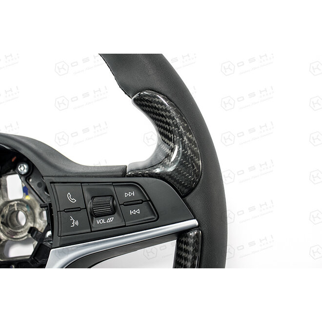 Cubierta de agarre para el pulgar del volante de fibra de carbono Alfa Romeo Giulia / Stelvio