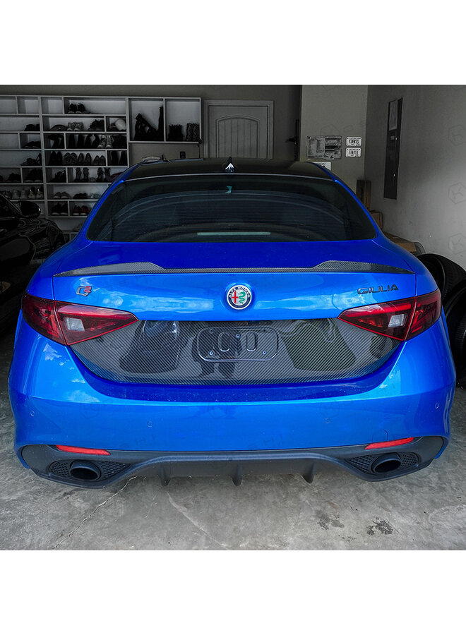 Alfa Romeo Giulia Carbon Fiber Rear trunk cover