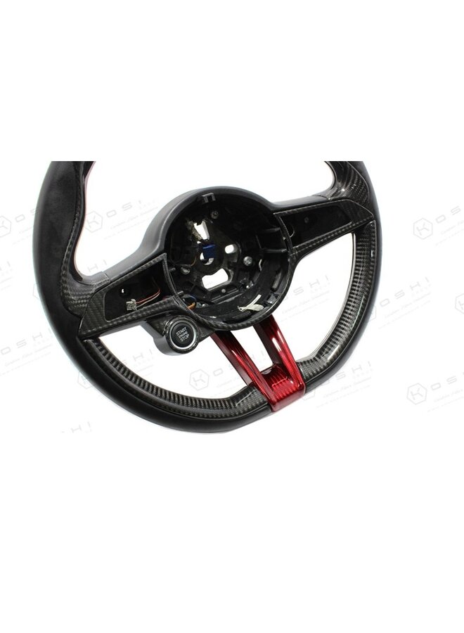 Alfa Romeo Giulia QV / Stelvio QV Carbon Fiber steering wheel cover