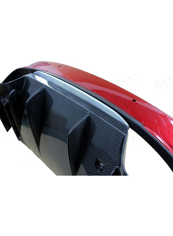 Lábio difusor de fibra de carbono Alfa Romeo Giulia QV
