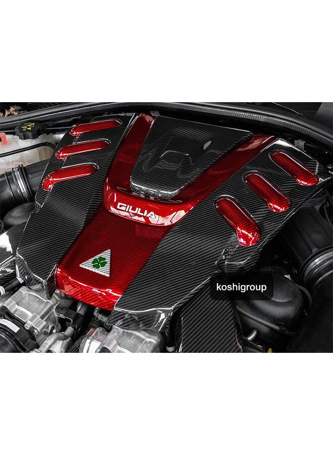 Cobertura do capô em fibra de carbono Alfa Romeo Giulia QV