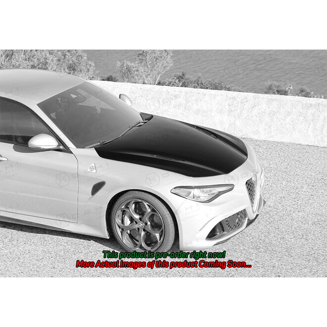 Capô de fibra de carbono Alfa Romeo Giulia QV
