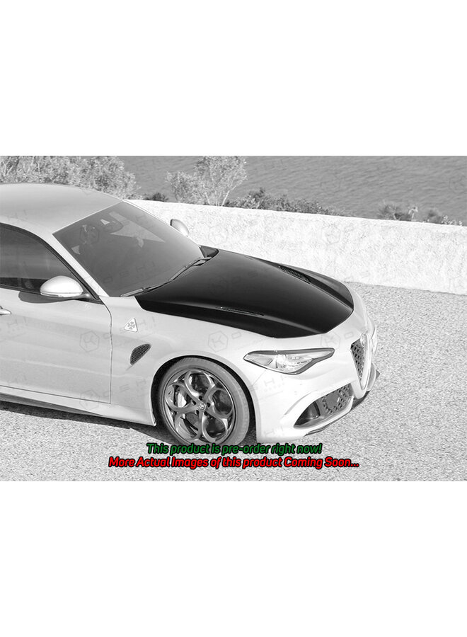 Capó de fibra de carbono Alfa Romeo Giulia QV