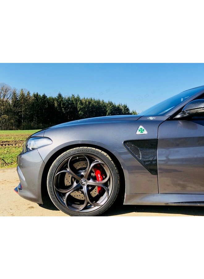 Grades de pára-choque de fibra de carbono Alfa Romeo Giulia QV