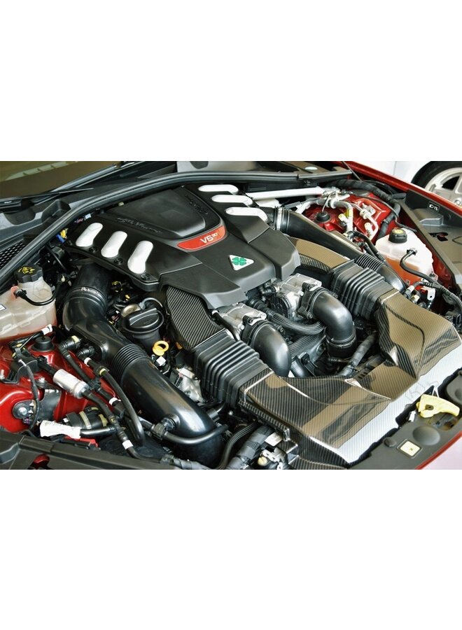 Alfa Romeo Giulia QV Carbon Fiber Lucht Inlaat systeem kit