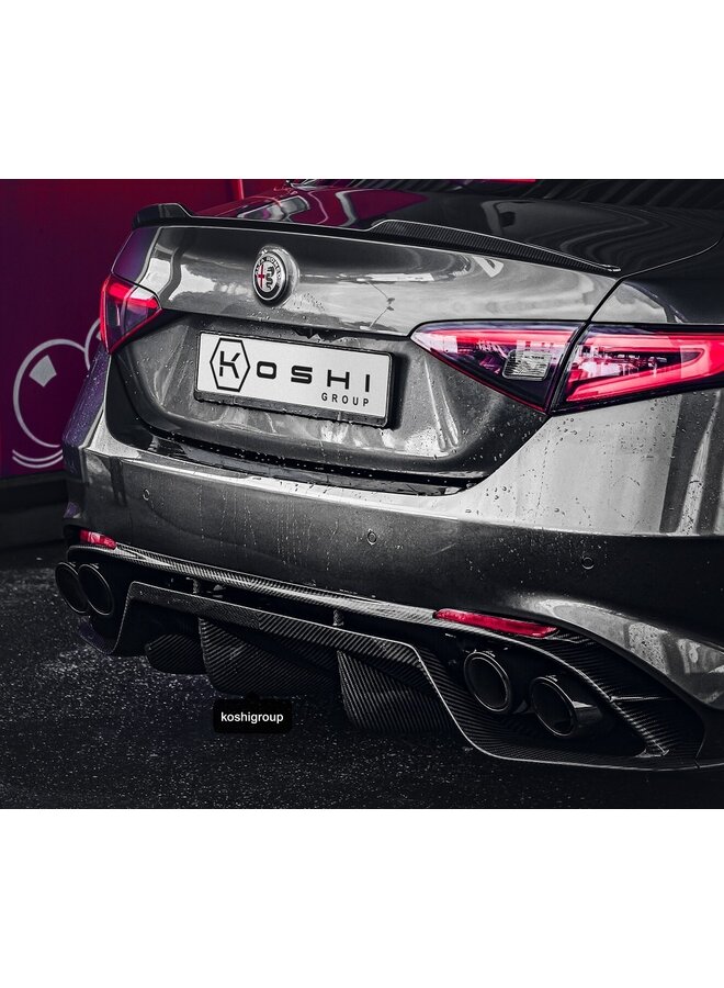 Alfa Romeo Giulia QV Carbon Fiber Rear Diffuser