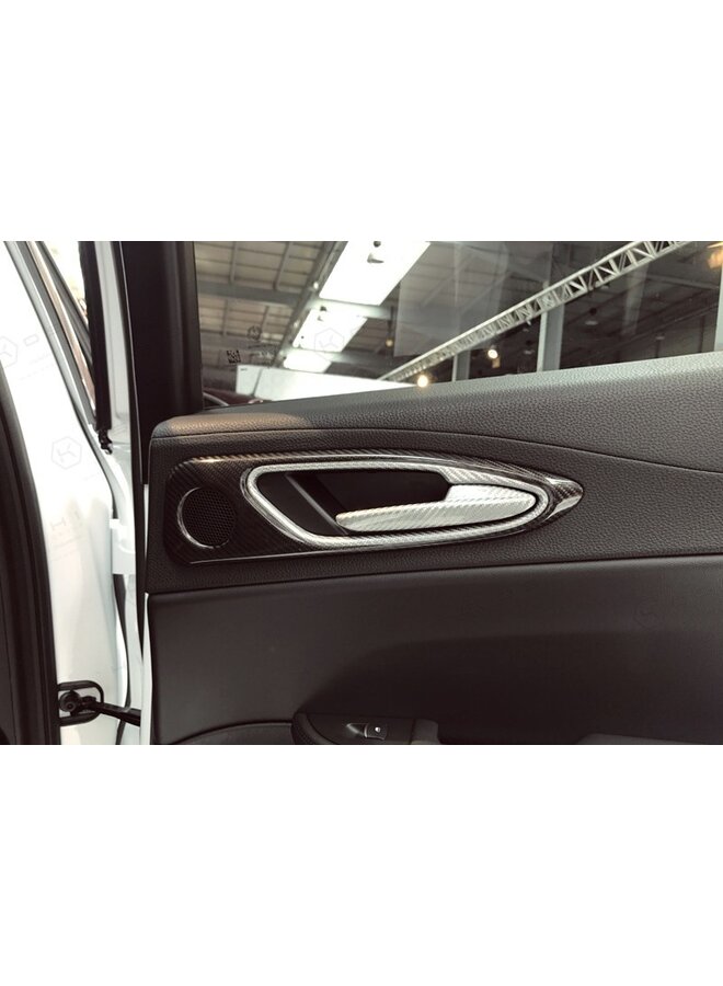 Copri maniglia portiera Alfa Romeo Giulia in fibra di carbonio