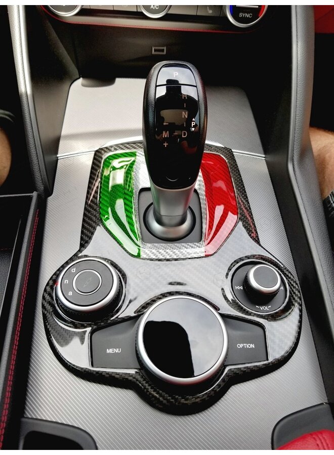 Alfa Romeo Giulia / Stelvio Carbon Fiber Automatic gear shift cover