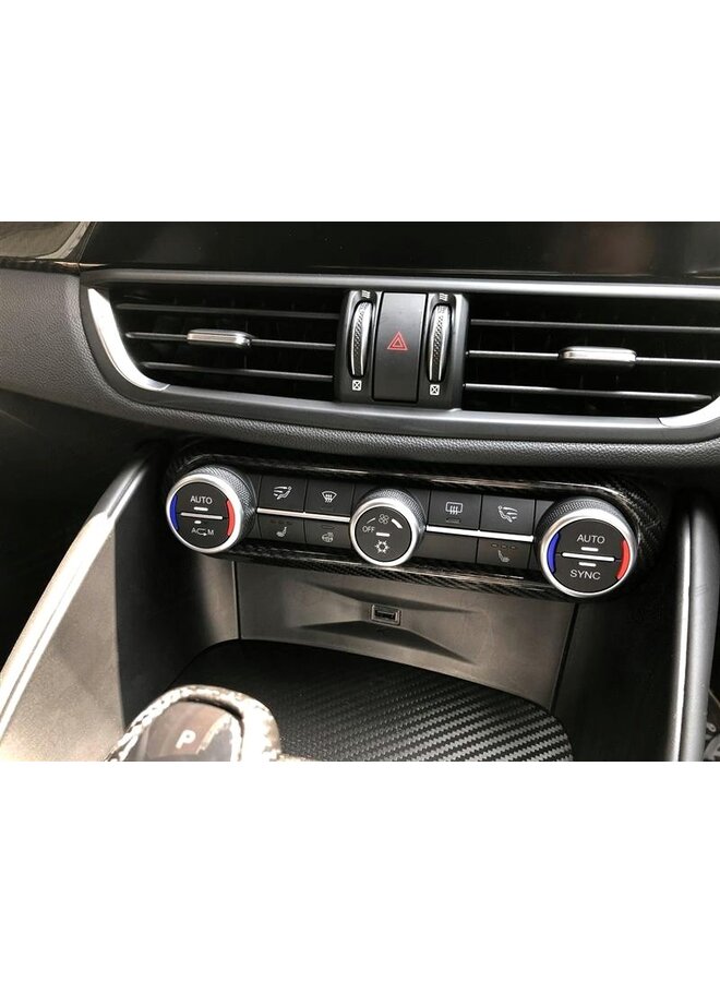 Couvercle de ventilation de climatisation en fibre de carbone Alfa Romeo Giulia / Stelvio