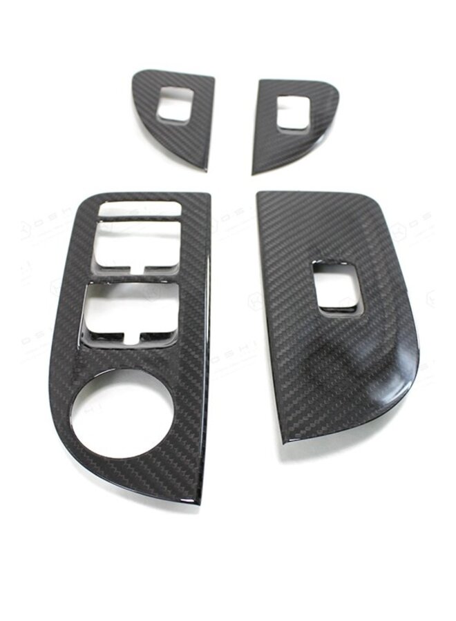 Alfa Romeo Giulia Carbon Fiber raam switch cover