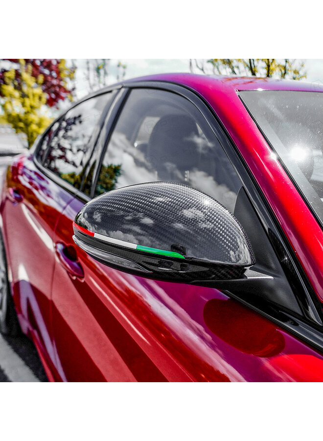 Alfa Romeo Giulia Carbon Fiber Mirror Covers