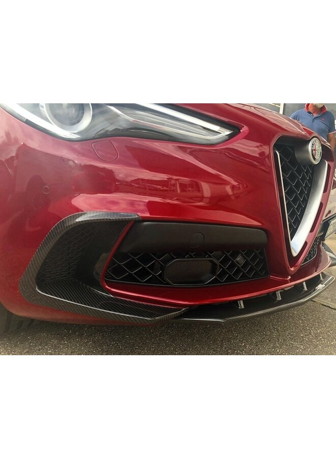 Alfa Romeo Stelvio QV Carbon Fiber Front Bumper Flaps