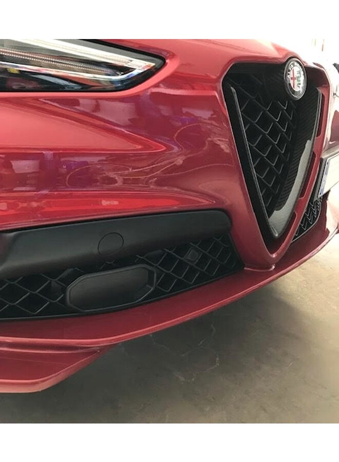 Alfa Romeo Stelvio QV Carbon Fiber voor grill cover