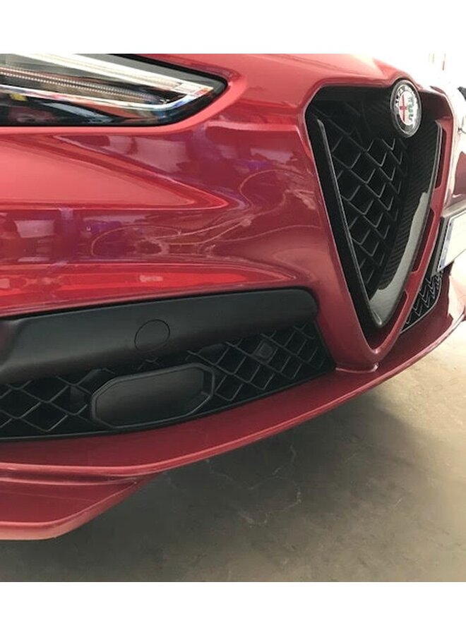 Couvercle de calandre avant en fibre de carbone Alfa Romeo Stelvio QV