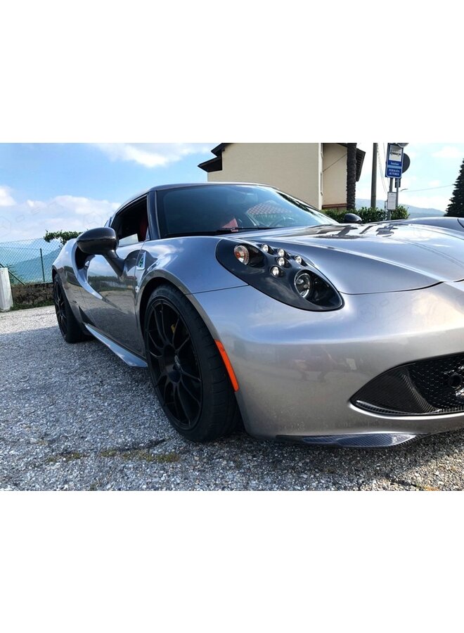Amortecedor frontal agressivo OEM de fibra de carbono Alfa Romeo 4C