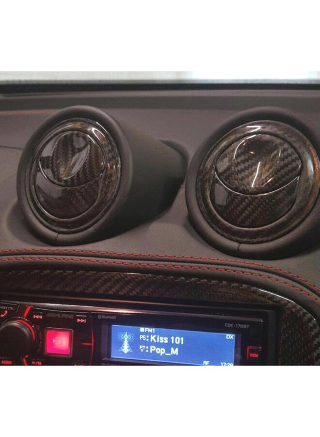 Couvercle de ventilation intérieure en fibre de carbone Alfa Romeo 4C