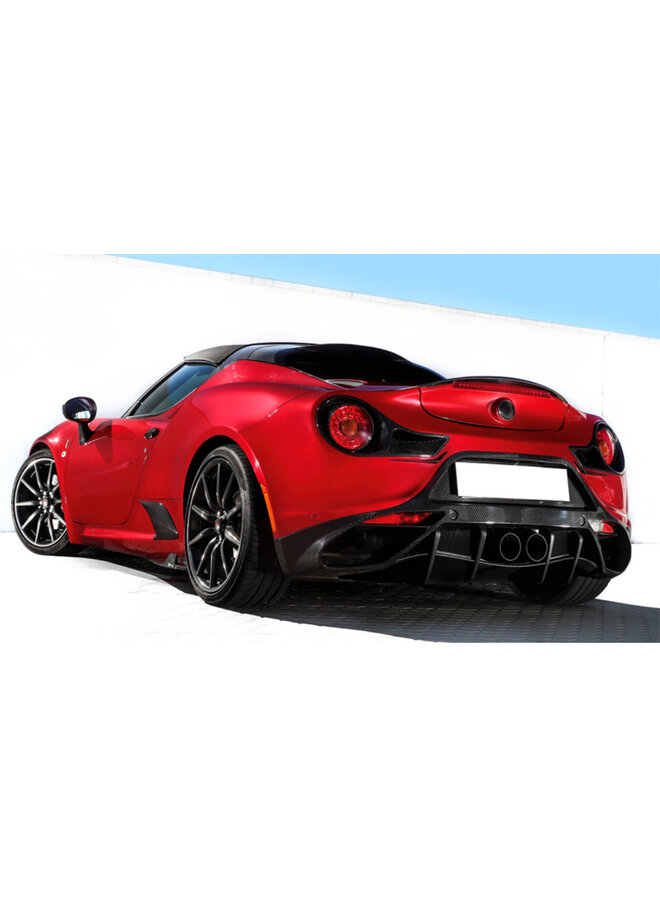 Diffusore posteriore in fibra di carbonio Alfa Romeo 4C