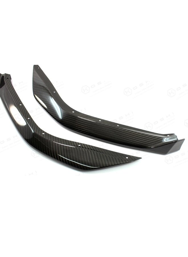 Alfa Romeo 4C Fibra de Carbono Front Flaps Splitter Lips