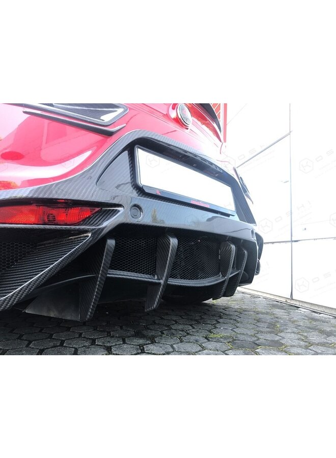 Deflector de aletas del difusor trasero Alfa Romeo 4C