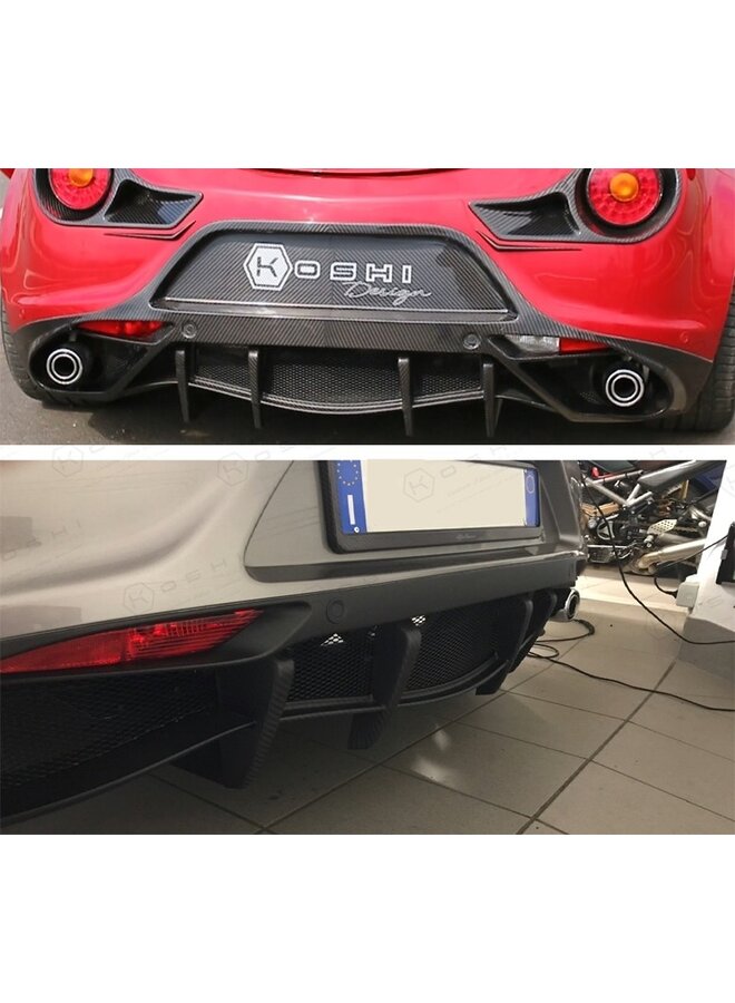 Déflecteur de volets de diffuseur arrière Alfa Romeo 4C