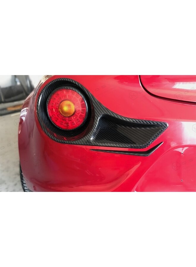 Fanale posteriore Alfa Romeo 4C in fibra di carbonio 488 stile Ferrari