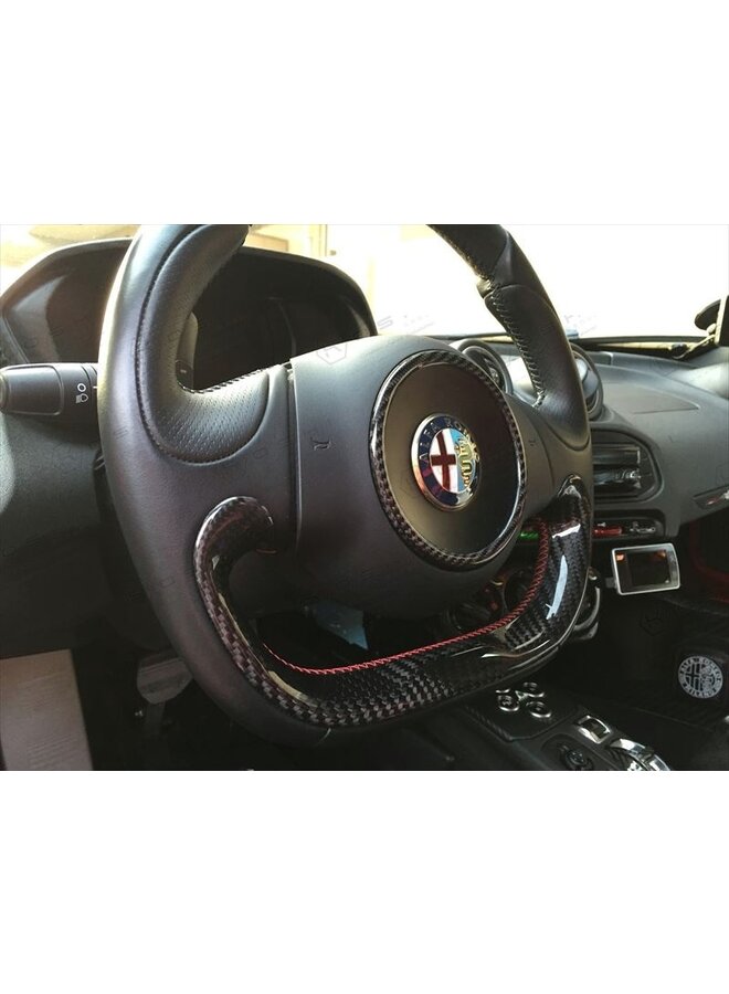 Coprimanubrio inferiore in fibra di carbonio Alfa Romeo 4C