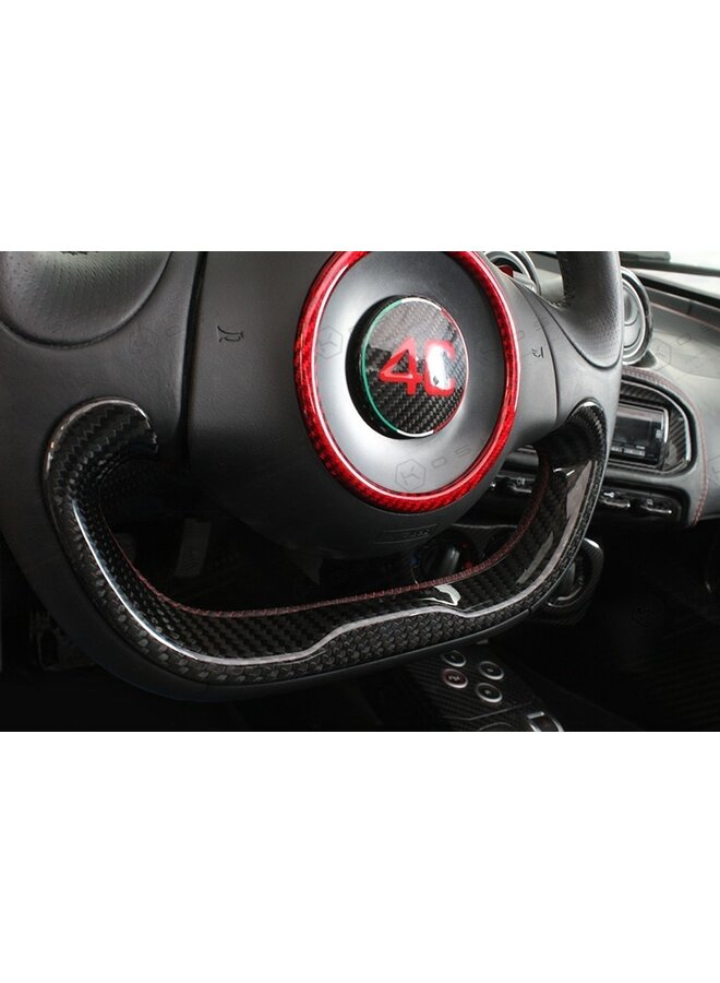 Couvre-guidon inférieur en fibre de carbone Alfa Romeo 4C