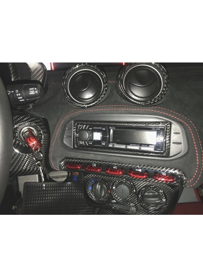 Alfa Romeo 4C Carbon Fiber Control knop frame cover