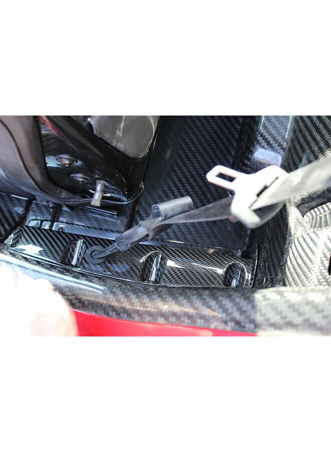 Housse de ceinture de sécurité en fibre de carbone Alfa Romeo 4C