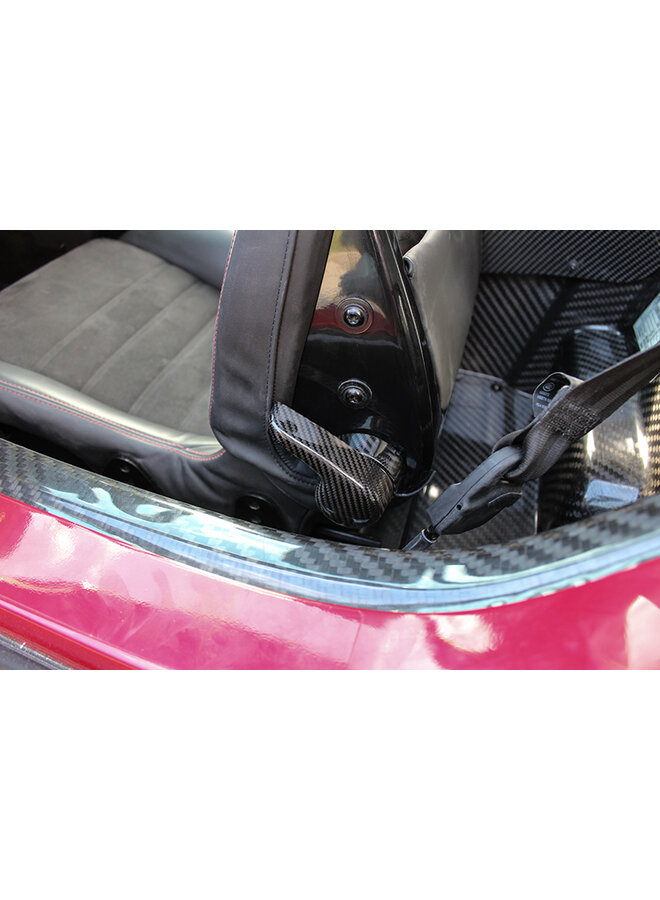 Alavanca de ajuste do assento em fibra de carbono Alfa Romeo 4C