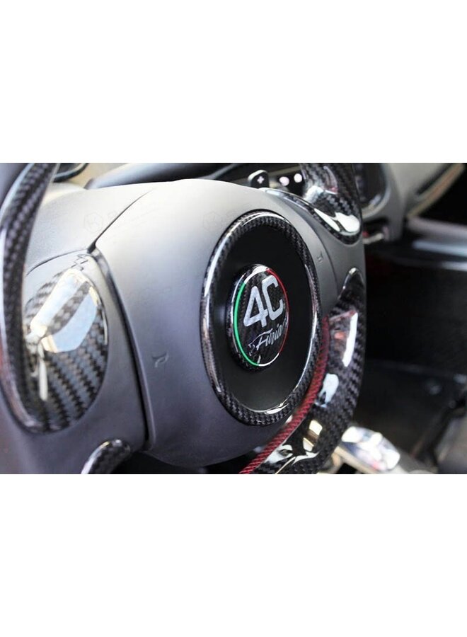 Alfa Romeo 4C Carbon Fiber Embleem cover Kit