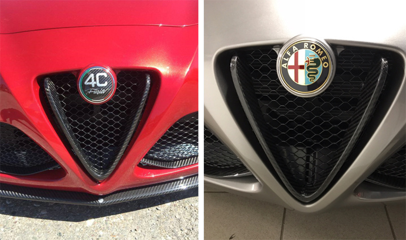 Alfa Romeo 4C Koshi Carbon Auspuffspitzen - JH Parts