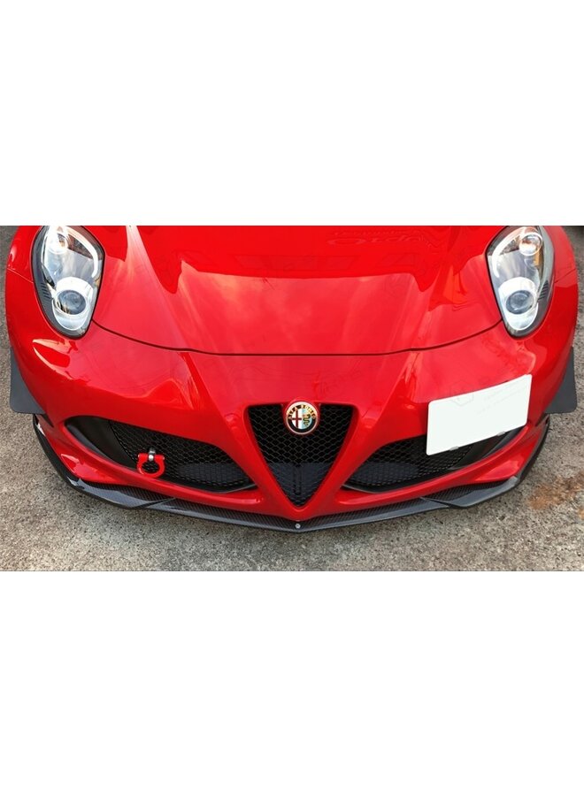 Lábio divisor dianteiro em fibra de carbono Alfa Romeo 4C