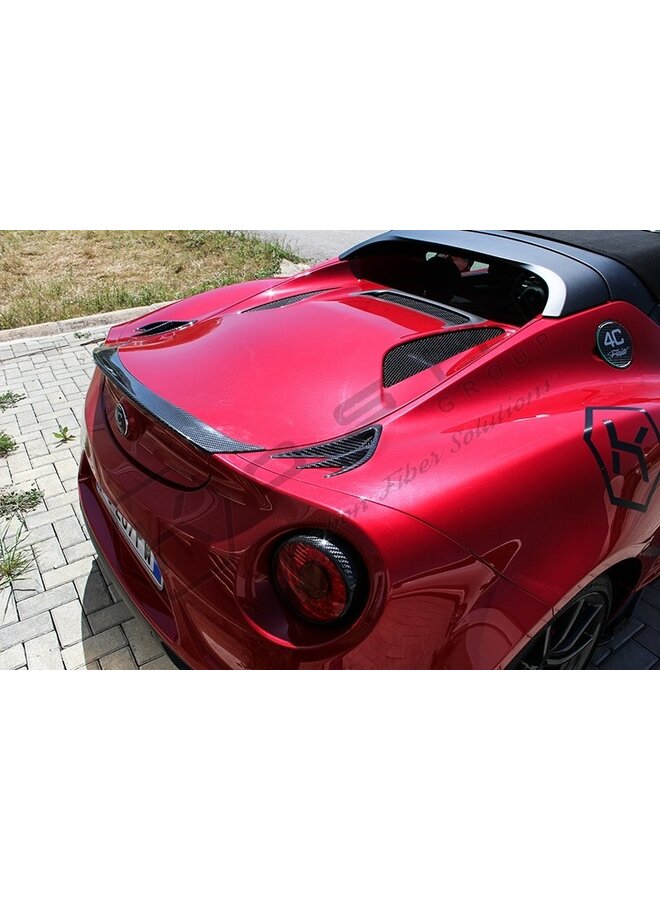 Quadro de extração de ar extremo de fibra de carbono Alfa Romeo 4C