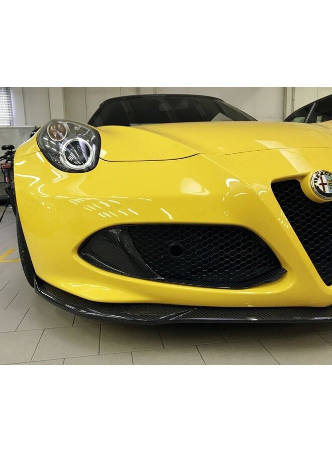 Abas do para-choque dianteiro em fibra de carbono Alfa Romeo 4C