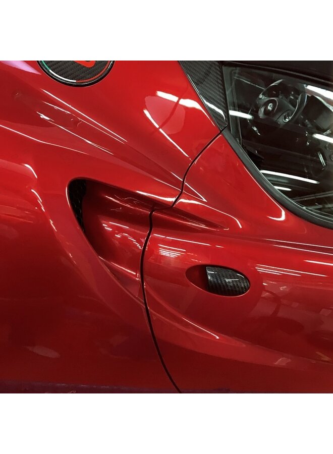 Poignées de porte extérieures en fibre de carbone Alfa Romeo 4C