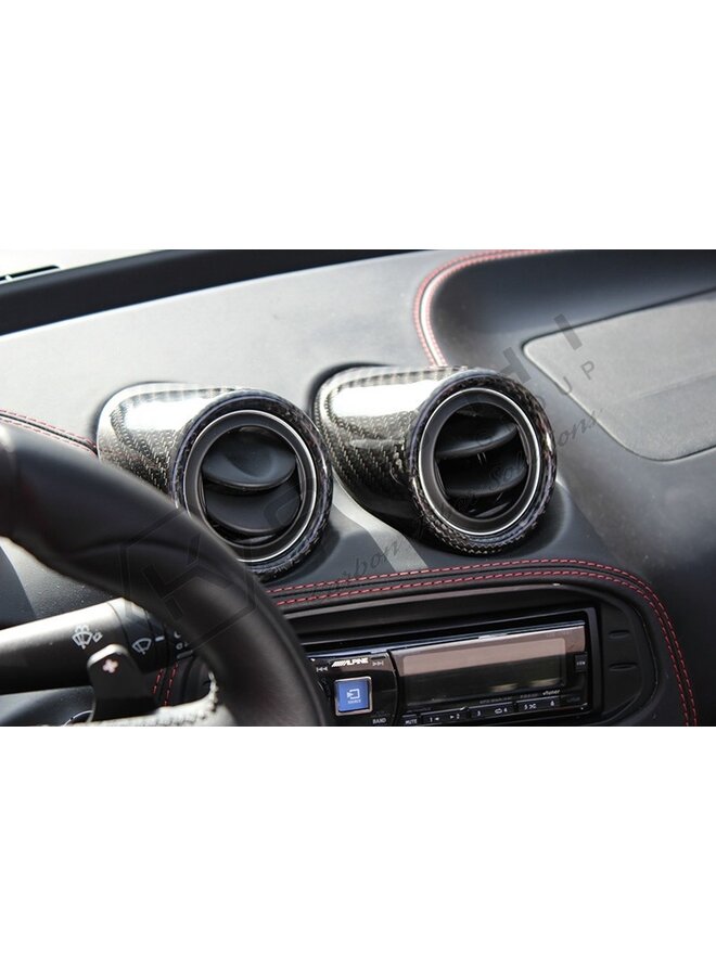 Couvercle de ventilation d'air intérieur en fibre de carbone Alfa Romeo 4C