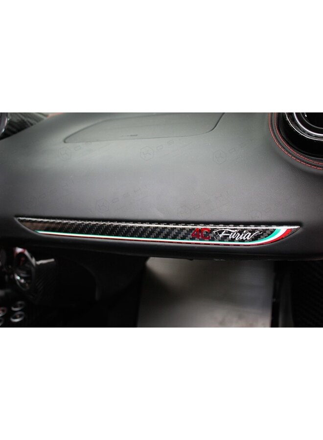 Garniture de tableau de bord en fibre de carbone Alfa Romeo 4C