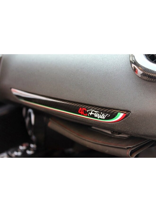Cubierta embellecedora del salpicadero de fibra de carbono Alfa Romeo 4C